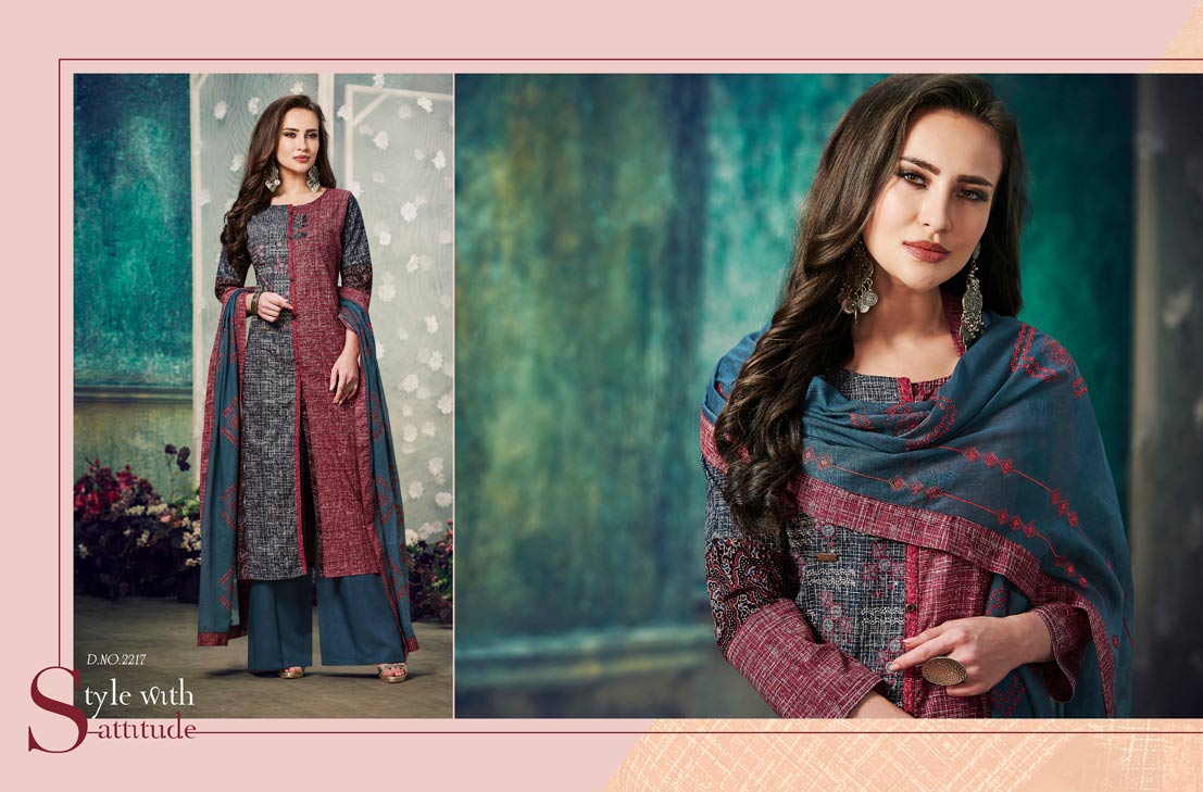 Rangoon Presents Non Stop Long Kurtis With Palazzo Set Rangoon Presents Non Stop Long Kurtis With Palazzo Set
